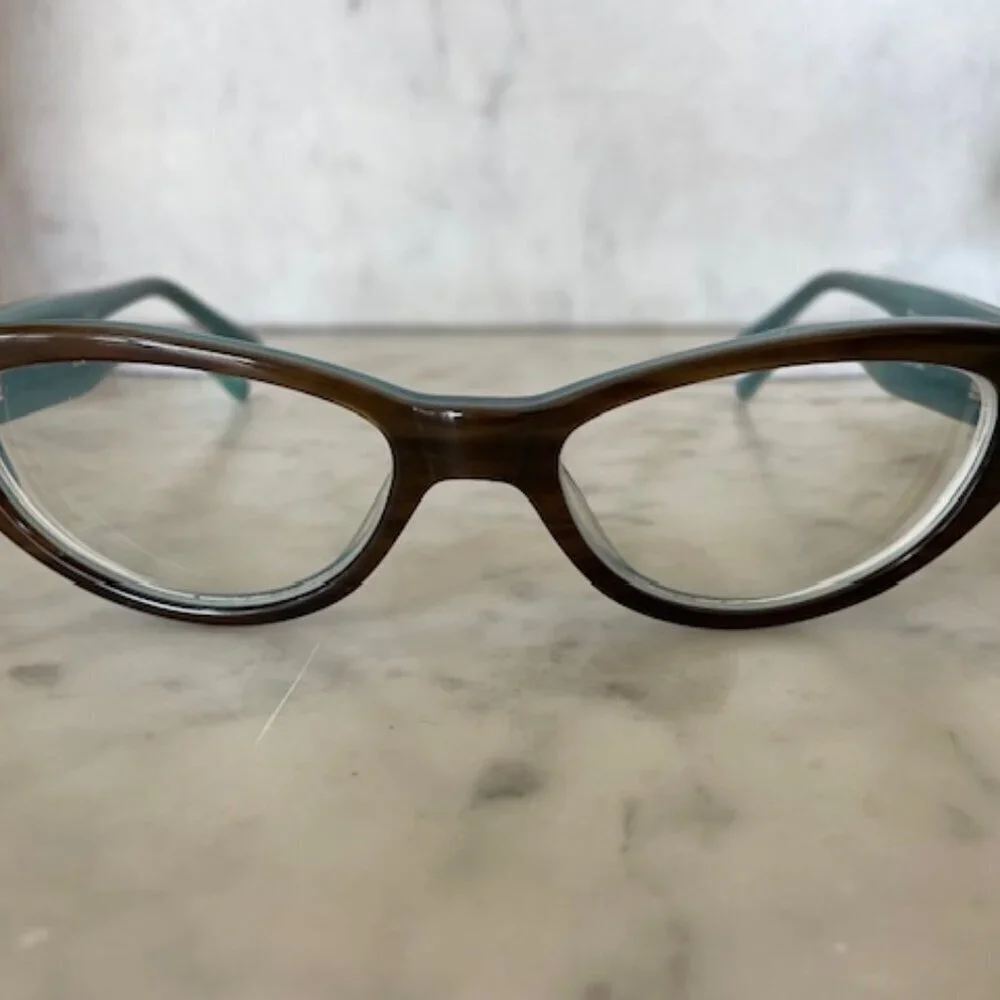 DOLABANY Lucille Glasses Brown Streak Teal 50/17/140